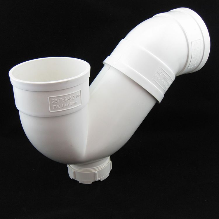 p彎排水管件 pvc-u 排水管下水道管件 廚房廁所*產(chǎn)品圖片,p彎排水管